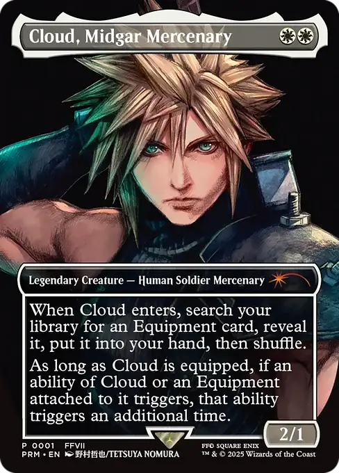 Cloud, Midgar Mercenary, Pro Tour promo, English traditional foil